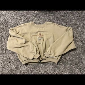 Pheasants forever cropped sweatshirt